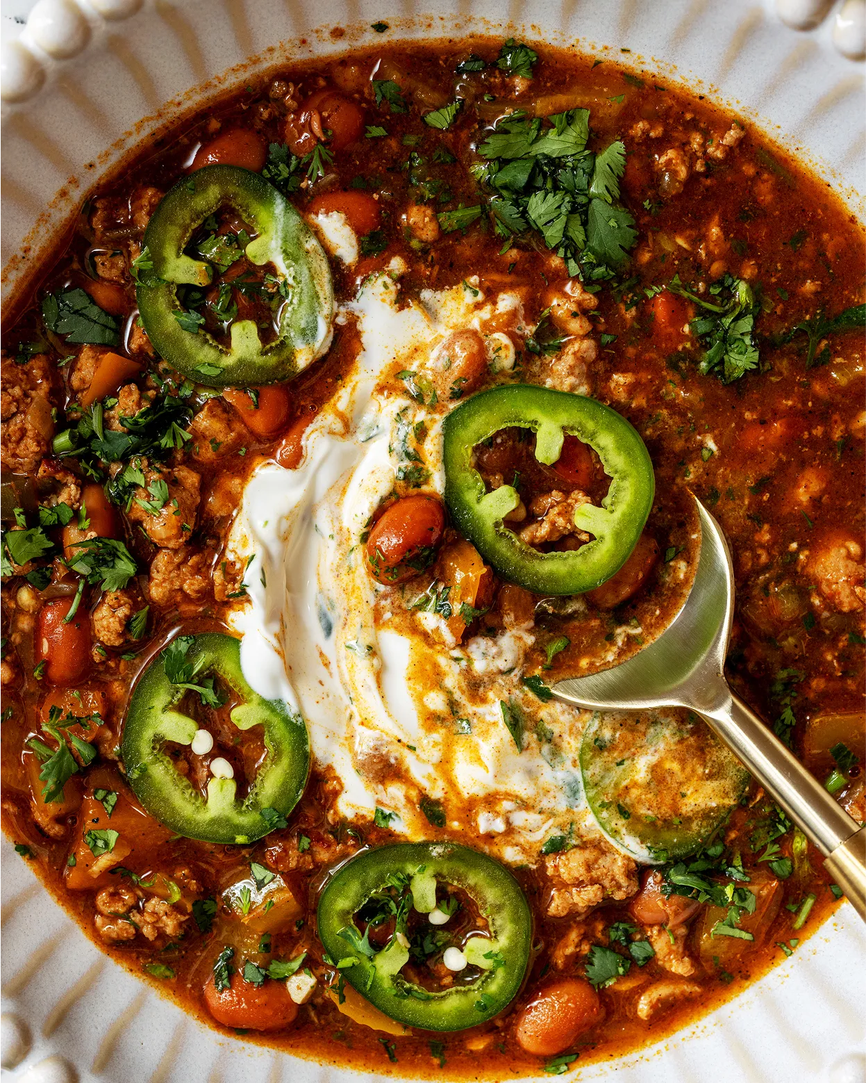 Salsa Verde Turkey Soup background