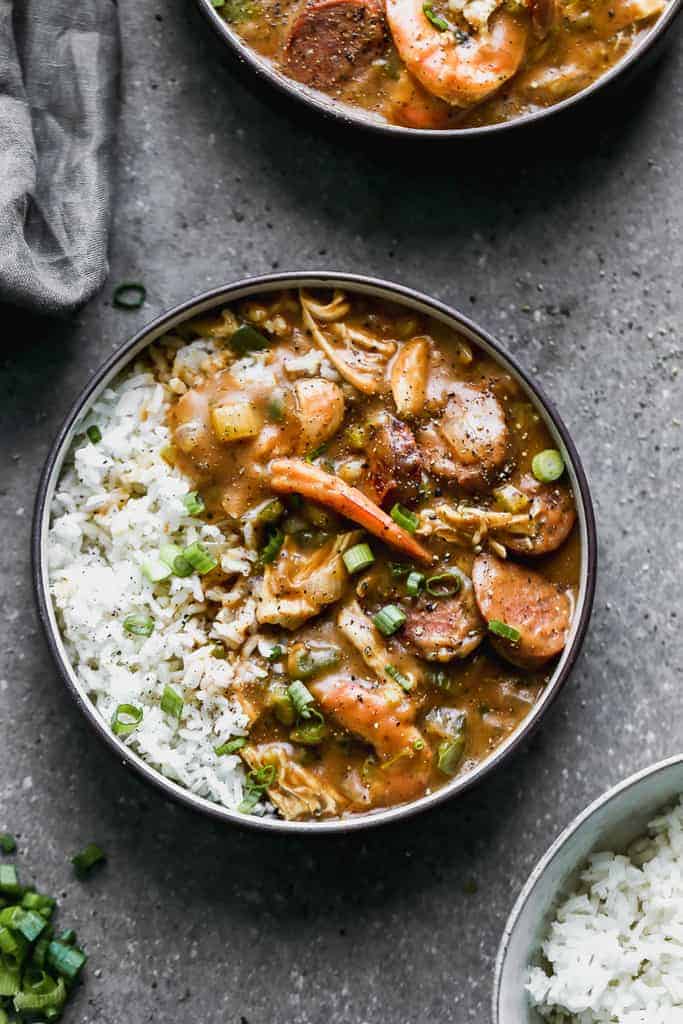 Authentic New Orleans Style Gumbo background