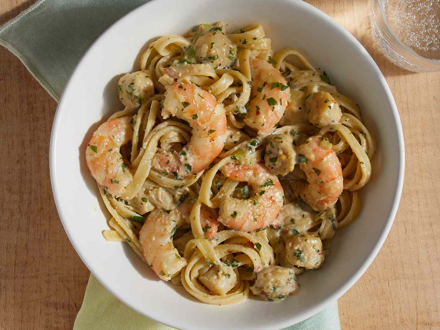 Cajun Seafood Pasta background