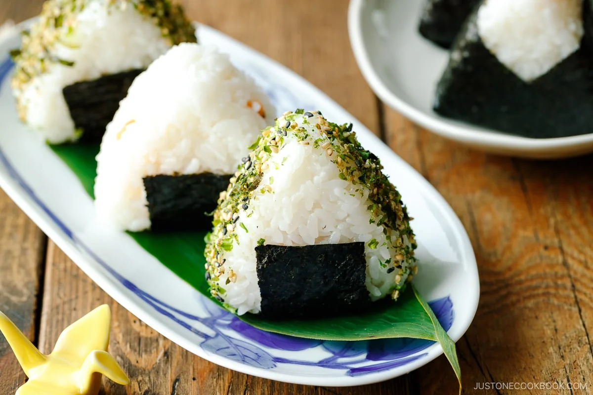 Onigiri (Japanese Rice Balls) background
